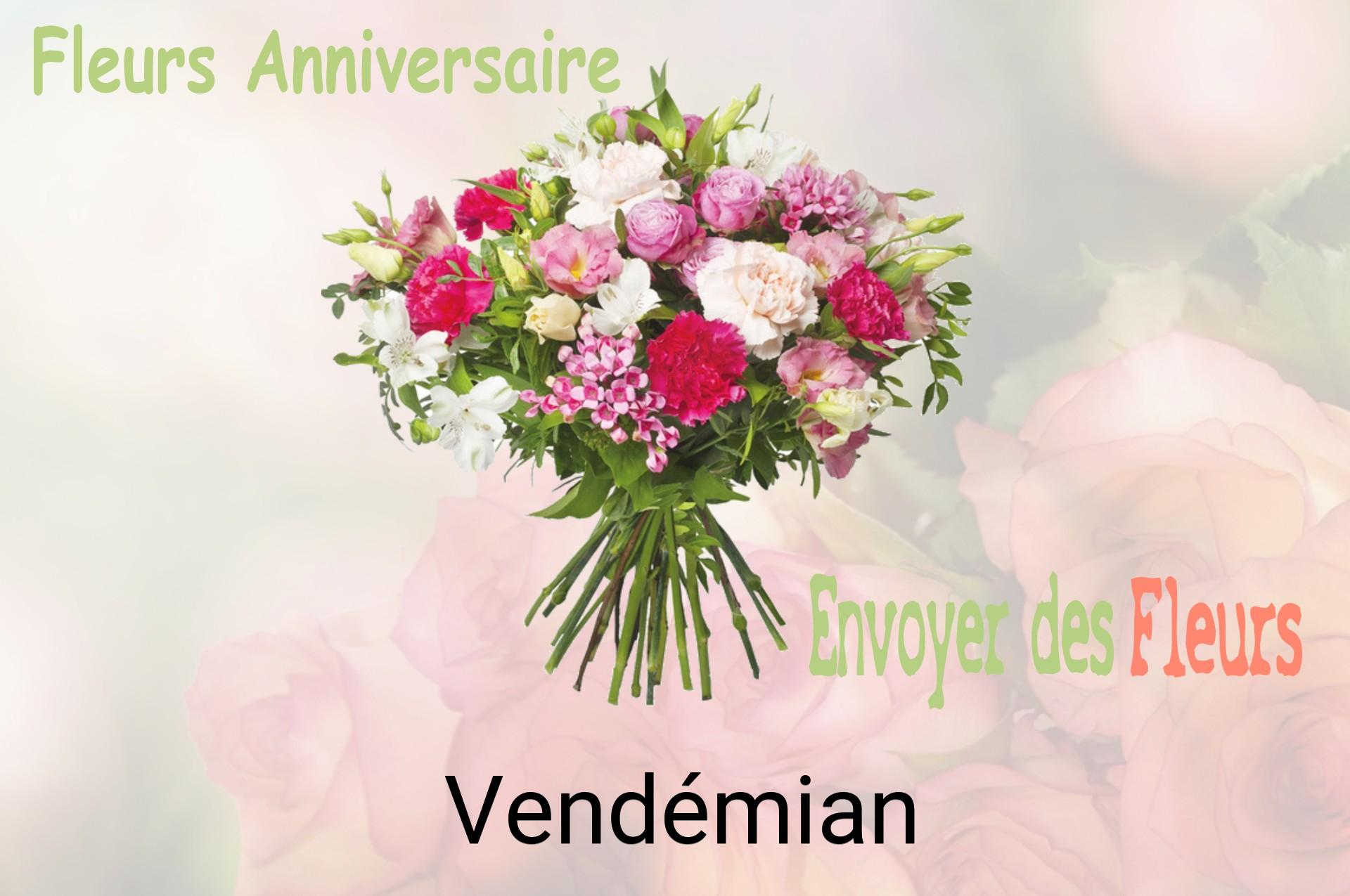 Bouquet de fleurs d’anniversaire livré à Vendémian